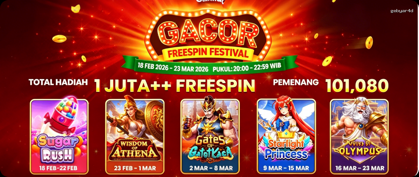 Login gebyar4d Sekarang Bonus Melimpah